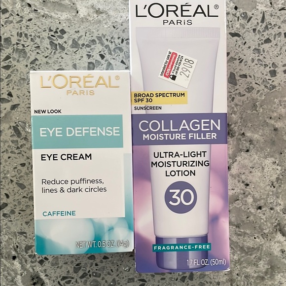 L'Oreal Eye Defense Cream and Collagen Moisture Filler Set - Picture 1 of 2